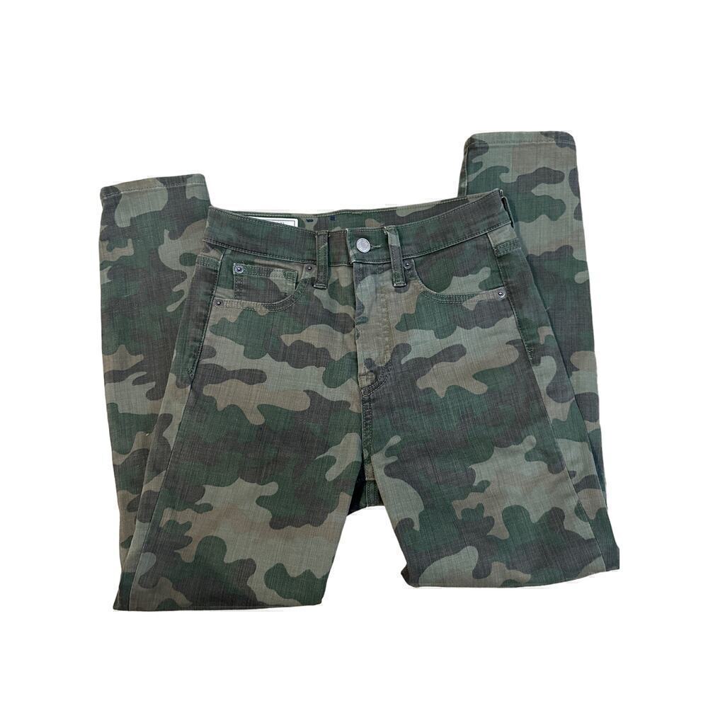 Gap Camo True Skinny Ankle High Rise pants, size 26/2 short